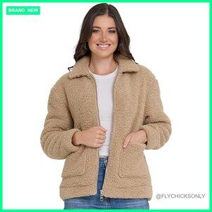Sherpa Jacket Oversized Faux Fur Winter Coat Shearling Fleece